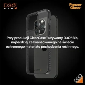 Hurtownia GSM - PanzerGlass ClearCase Apple iPhone 15 Pro Max D3O 2xKatona minőség fekete - PZG929 - {ean13} - Hurt