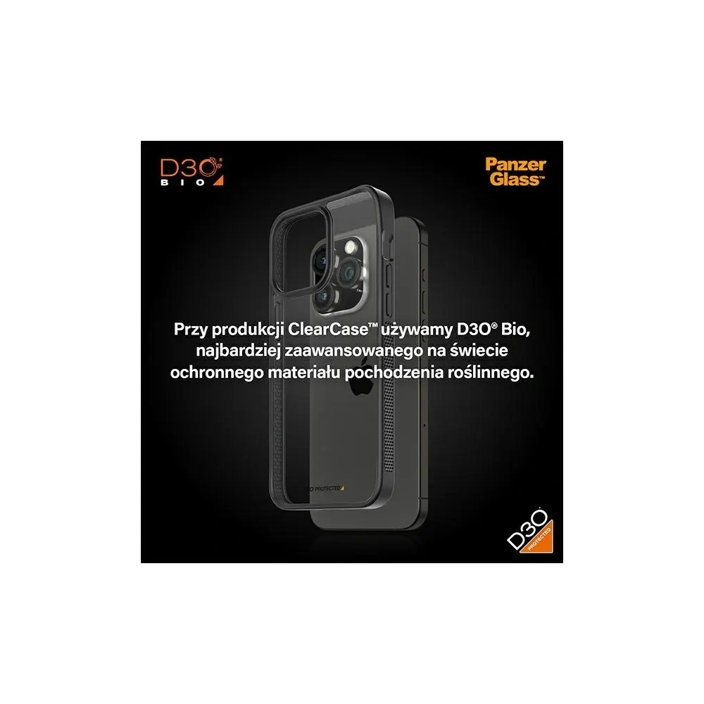 Wholesale PanzerGlass ClearCase Apple iPhone 15 Pro Max D3O 2xMilitary grade black - PZG929 - {ean13} - Hurt