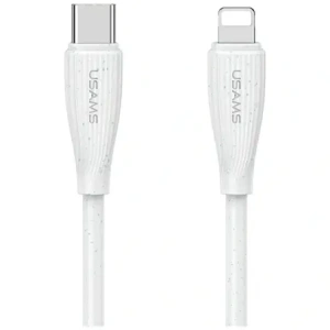 Wholesale USAMS Green Series SJ717 30W USB-C / Lightning cable 1m white - USA1244 - {ean13} - Hurt