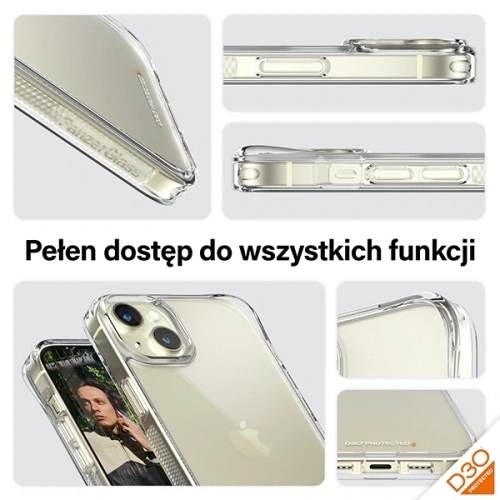 Etui PanzerGlass HardCase do Apple iPhone 15 Plus / 14 Plus D3O 3xMilitary grade przezroczysty