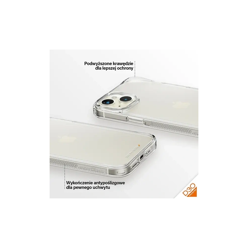 Hurtownia GSM - PanzerGlass HardCase Apple iPhone 15 Plus / 14 Plus D3O 3xKatonai minőségű átlátszó - PZG936 - {ean13} - Hurt