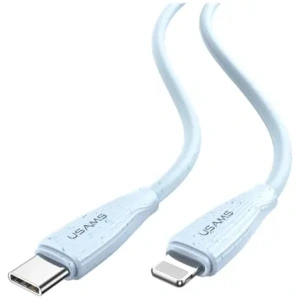 Wholesale USAMS Green Series SJ717 30W USB-C / Lightning cable 1m blue - USA1245 - {ean13} - Hurt