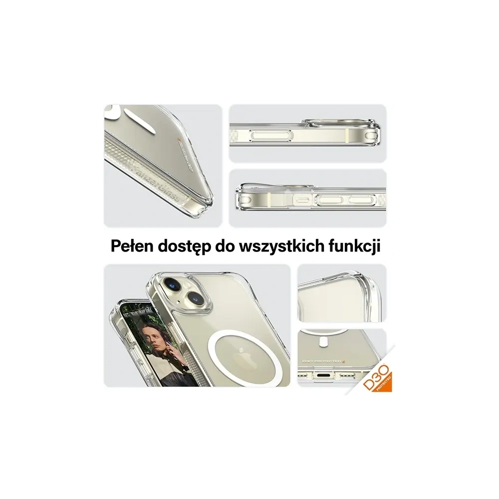 Wholesale PanzerGlass HardCase Apple iPhone 15 Plus / 14 Plus D3O MagSafe 3xMilitary grade clear - PZG937 - {ean13} - Hurt