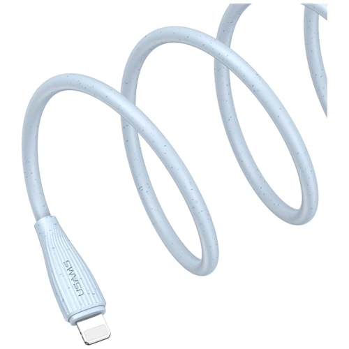 Kabel USAMS Green Series SJ717 30W USB-C / Lightning 1m niebieski