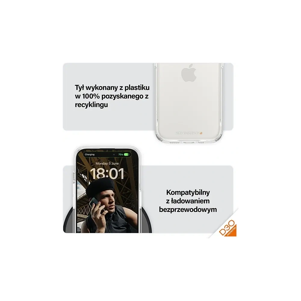 Wholesale PanzerGlass HardCase Apple iPhone 15 Pro D3O 3xMilitary grade clear - PZG938 - {ean13} - Hurt