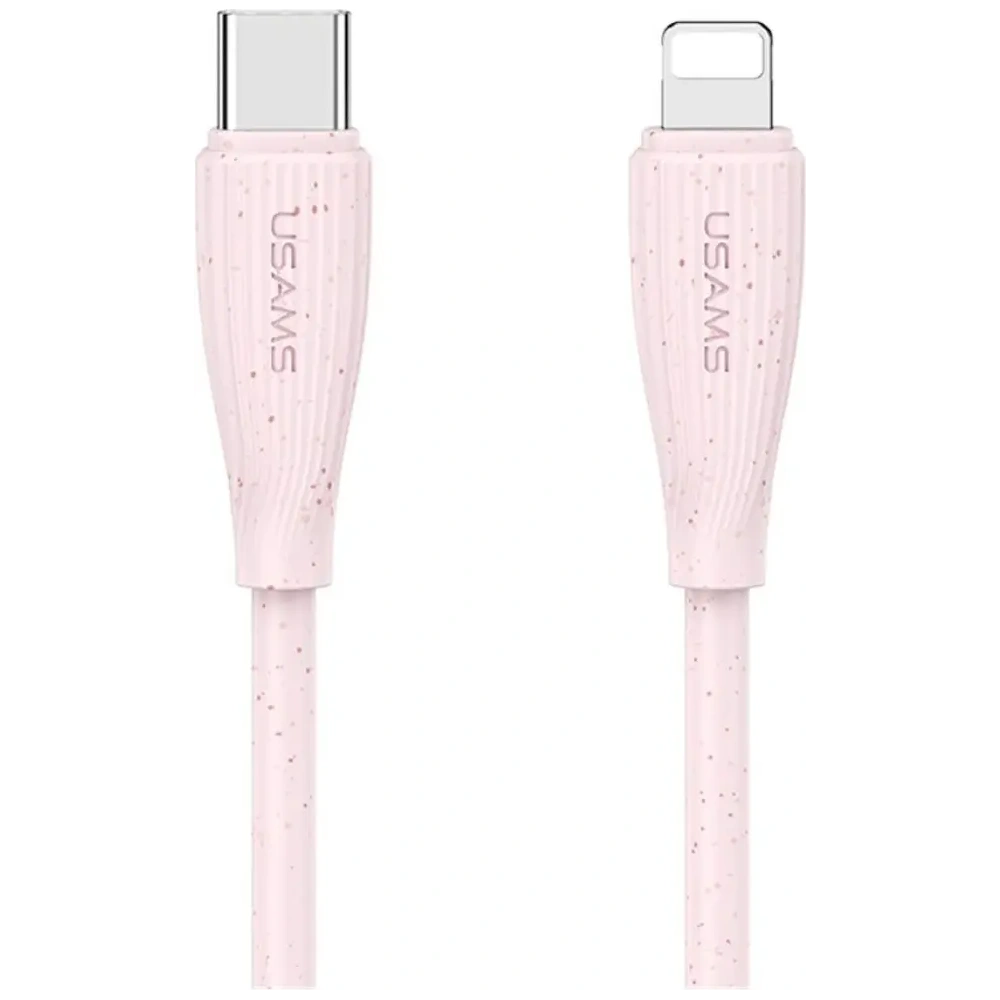 Hurtownia GSM - Cablu USB-C / Lightning USAMS Green Series SJ717 30W 1m roz pink - USA1246 - {ean13} - Hurt