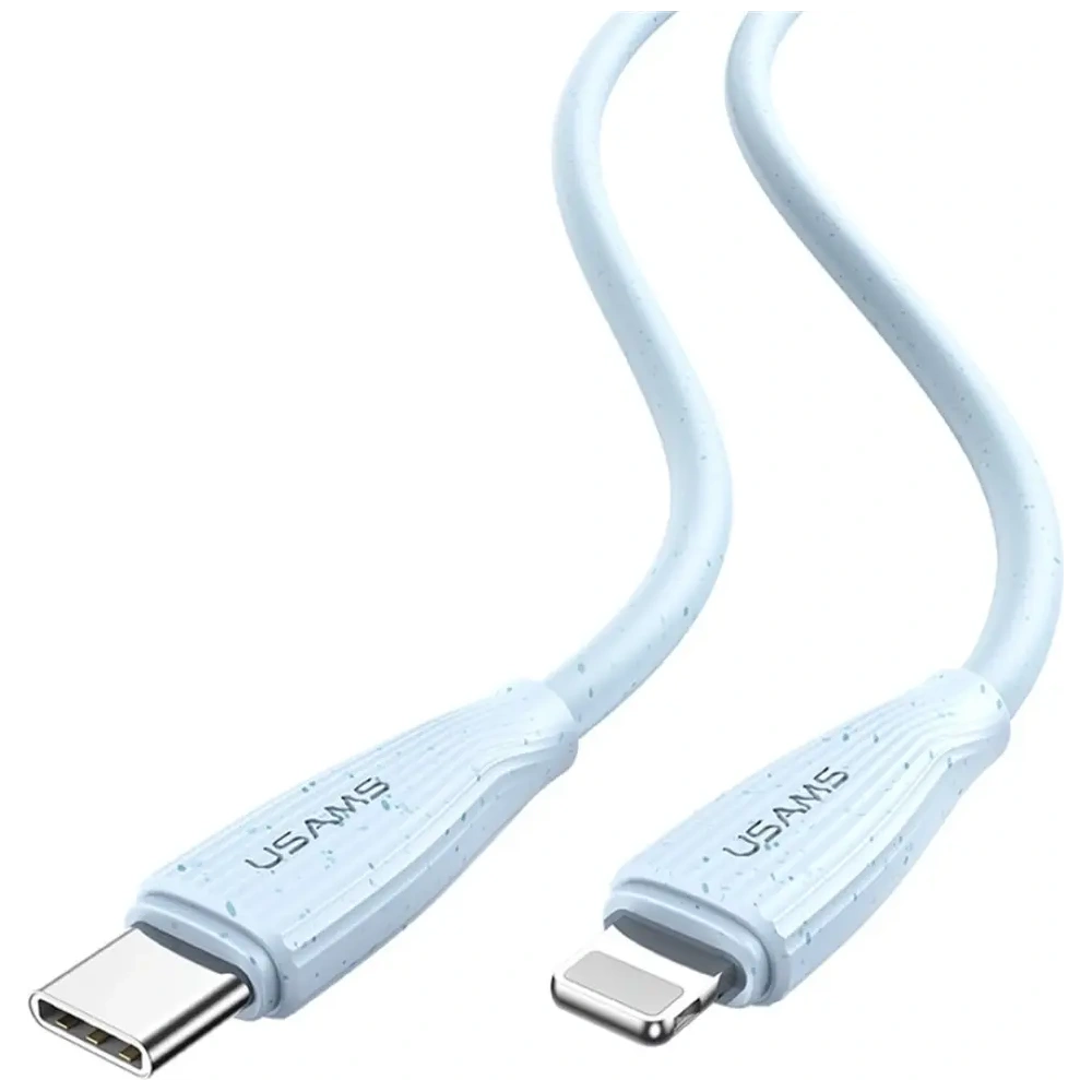 Hurtownia GSM - Cablu USB-C / Lightning USAMS Green Series SJ717 30W 1m roz pink - USA1246 - {ean13} - Hurt