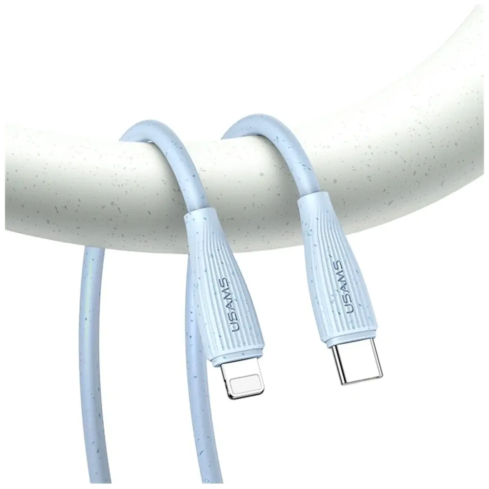 Hurtownia GSM - Cablu USB-C / Lightning USAMS Green Series SJ717 30W 1m roz pink - USA1246 - {ean13} - Hurt