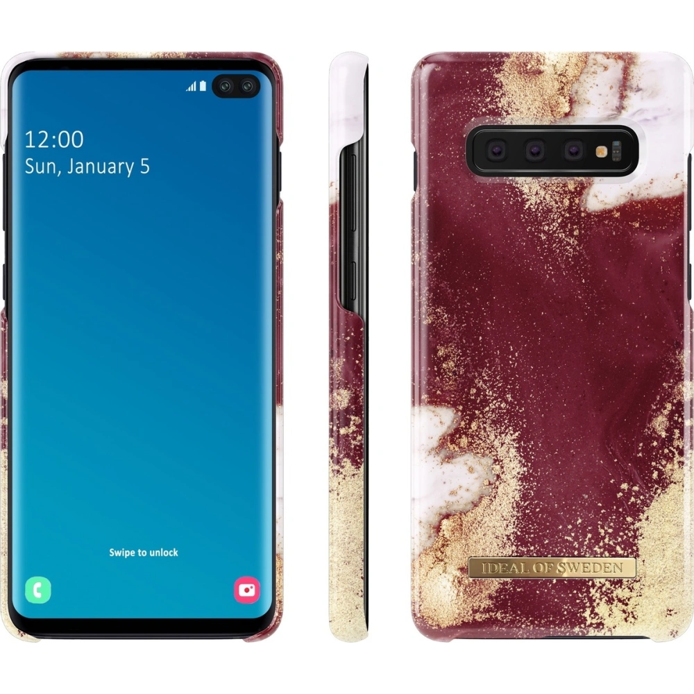 Hurtownia GSM - Etui iDeal Of Sweden Samsung Galaxy S10+ Plus (Golden Burgundy Marble) - IDS247GLDBRGMRB - {ean13} - Hurt