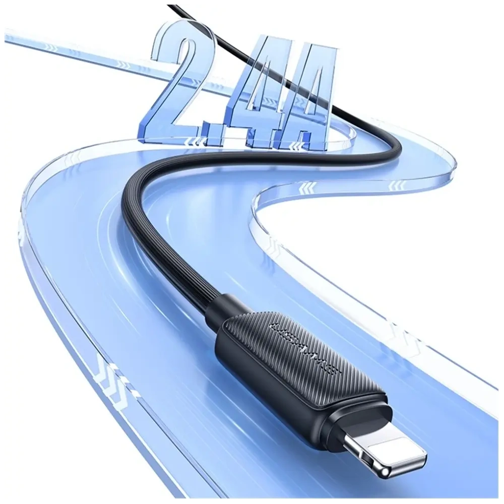 Wholesale USAMS KY Series US-SJ689 2.4A USB-A / Lightning cable 1m white - USA1247 - {ean13} - Hurt