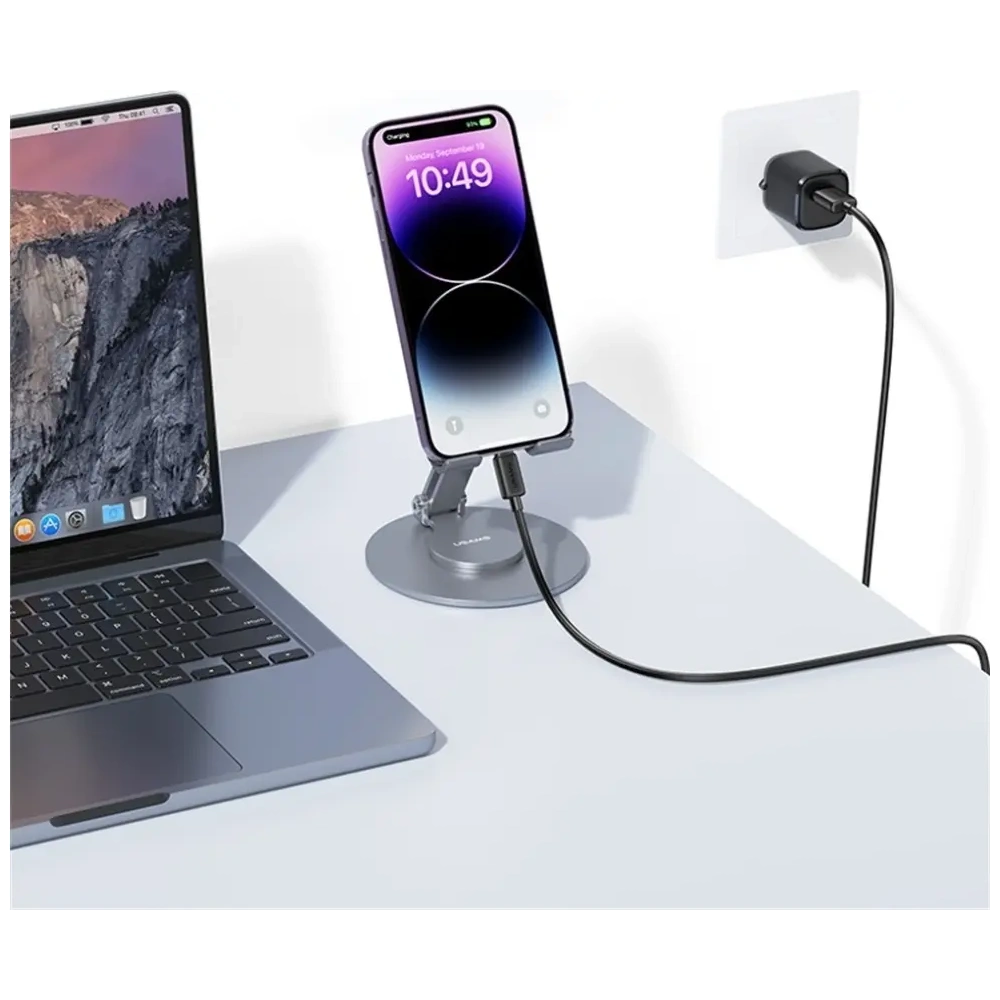 Hurtownia GSM - USAMS KY Sorozat US-SJ689 2.4A USB-A / Lightning kábel 1m fehér - USA1247 - {ean13} - Hurt
