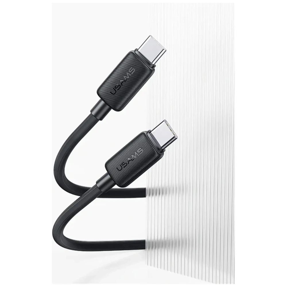 Hurtownia GSM - USAMS KY Series US-SJ691 cablu USB-C / USB-C 60W 1m alb - USA1249 - {ean13} - Hurt