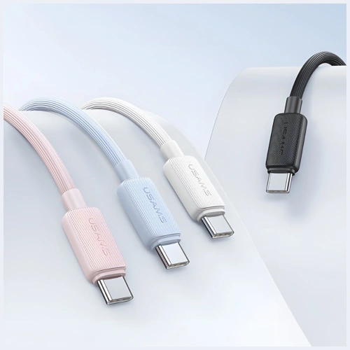 Kabel USAMS KY Series US-SJ691 60W USB-C / USB-C 1m biały