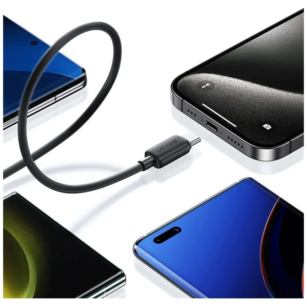 Hurtownia GSM - USAMS KY Sorozat US-SJ691 60W USB-C / USB-C kábel 1m fekete - USA1250 - {ean13} - Hurt