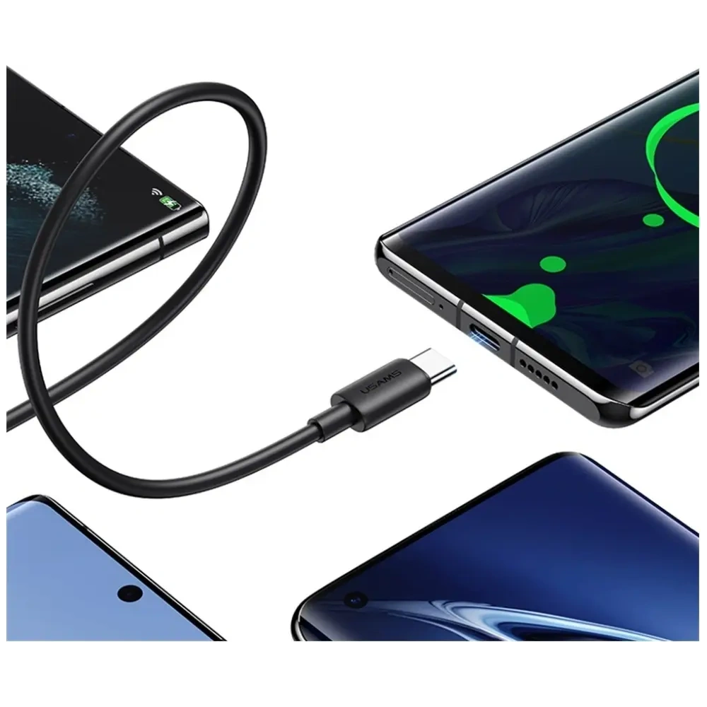 Hurtownia GSM - USAMS YD Sorozat SJ708 18W 3A USB-A / USB-C kábel 1m fehér - USA1253 - {ean13} - Hurt