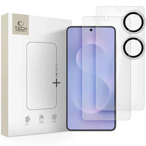 Szkło hartowane Tech-Protect Glass Set+ Samsung Galaxy S25 Edge Clear [3 PACK]