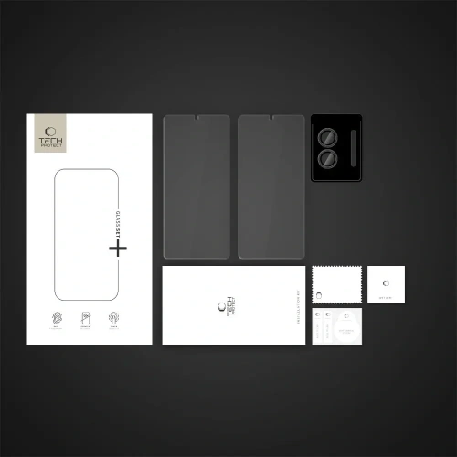 Szkło hartowane Tech-Protect Glass Set+ Samsung Galaxy S25 Edge Clear [3 PACK]