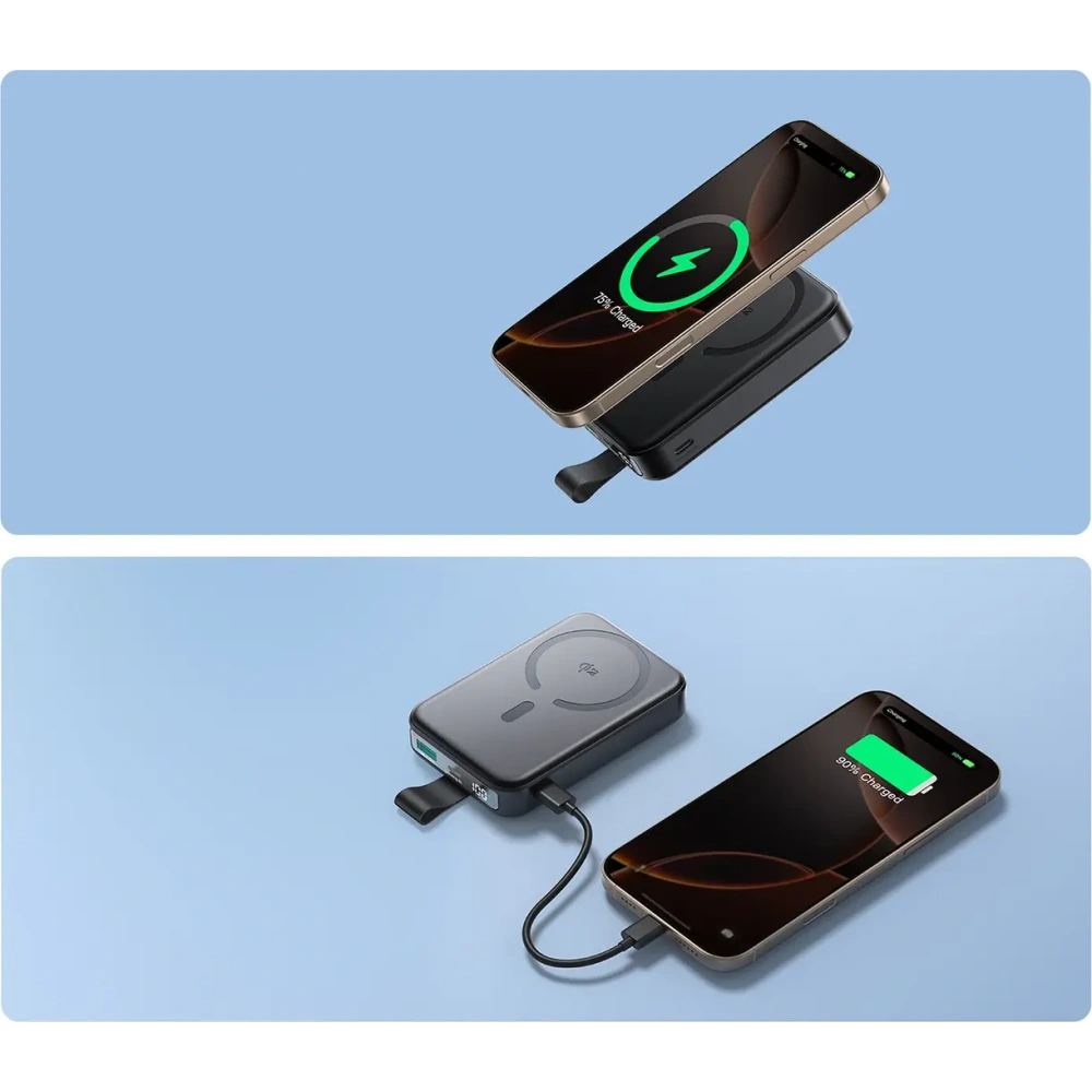 Hurtownia GSM - Joyroom JR-PBM11 10000mAh 22.5W Qi2, MagSafe Power banka s černým podstavcem - JYR1243 - {ean13} - Hurt