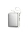 Joyroom JR-PBF27 10000mAh 22.5W Power bank with built-in USB-C and Lightning cables, white