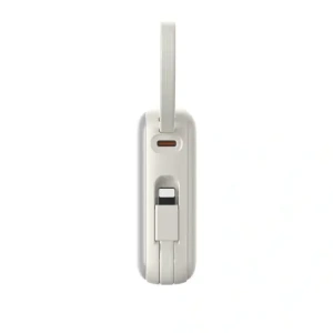 Wholesale Joyroom JR-PBF27 10000mAh 22.5W Power bank with built-in USB-C and Lightning cables, white - JYR1245 - {ean13} - Hurt