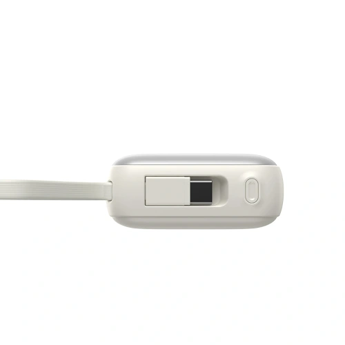 Powerbank Joyroom JR-PBF27 10000mAh 22.5W z wbudowanymi kablami USB-C, Lightning biały