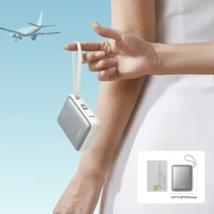 Wholesale Joyroom JR-PBF27 10000mAh 22.5W Power bank with built-in USB-C and Lightning cables, white - JYR1245 - {ean13} - Hurt
