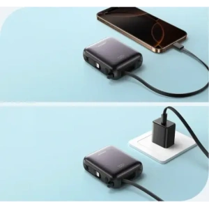 Hurtownia GSM - Joyroom JR-PBF27 10000mAh 22.5W Power bank cu cabluri USB-C și Lightning integrate, negru - JYR1246 - {ean13} - Hurt