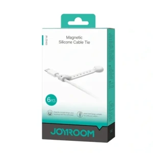 Hurtownia GSM - Joyroom JR-ZS422 legătură de cablu din silicon cu magnet alb [6 PACHET]. - JYR1247 - {ean13} - Hurt