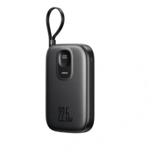 Wholesale Joyroom JR-PBF18 10000mAh 22.5W Power bank with built-in Lightning cable + USB-C / USB-C cable 0.25cm black - JYR1249 - {ean13} - Hurt