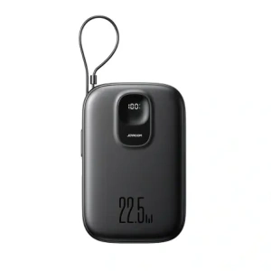 Wholesale Joyroom JR-PBF18 10000mAh 22.5W Power bank with built-in Lightning cable + USB-C / USB-C cable 0.25cm black - JYR1249 - {ean13} - Hurt