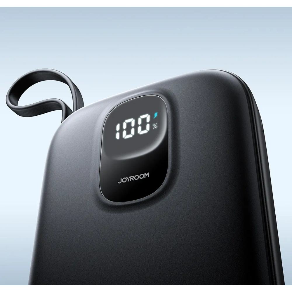 Hurtownia GSM - Joyroom JR-PBF18 10000mAh 22.5W Power banka s vestavěným Lightning kabelem + USB-C / USB-C kabel 0,25 cm černý - JYR1249 - {ean13} - Hurt