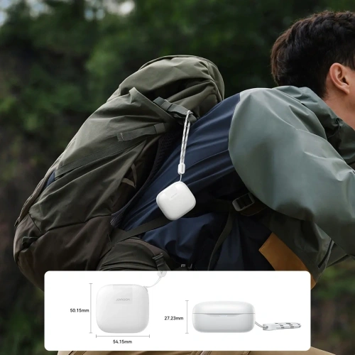 Bezprzewodowe słuchawki dokanałowe Joyroom Jdots JR-DB3 TWS Bluetooth 5.4 białe