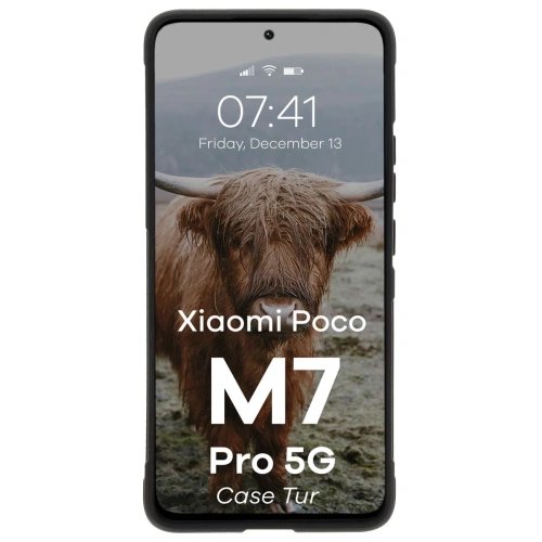 Pancerne etui Bizon Case Tur do Xiaomi Poco M7 Pro 5G czarne