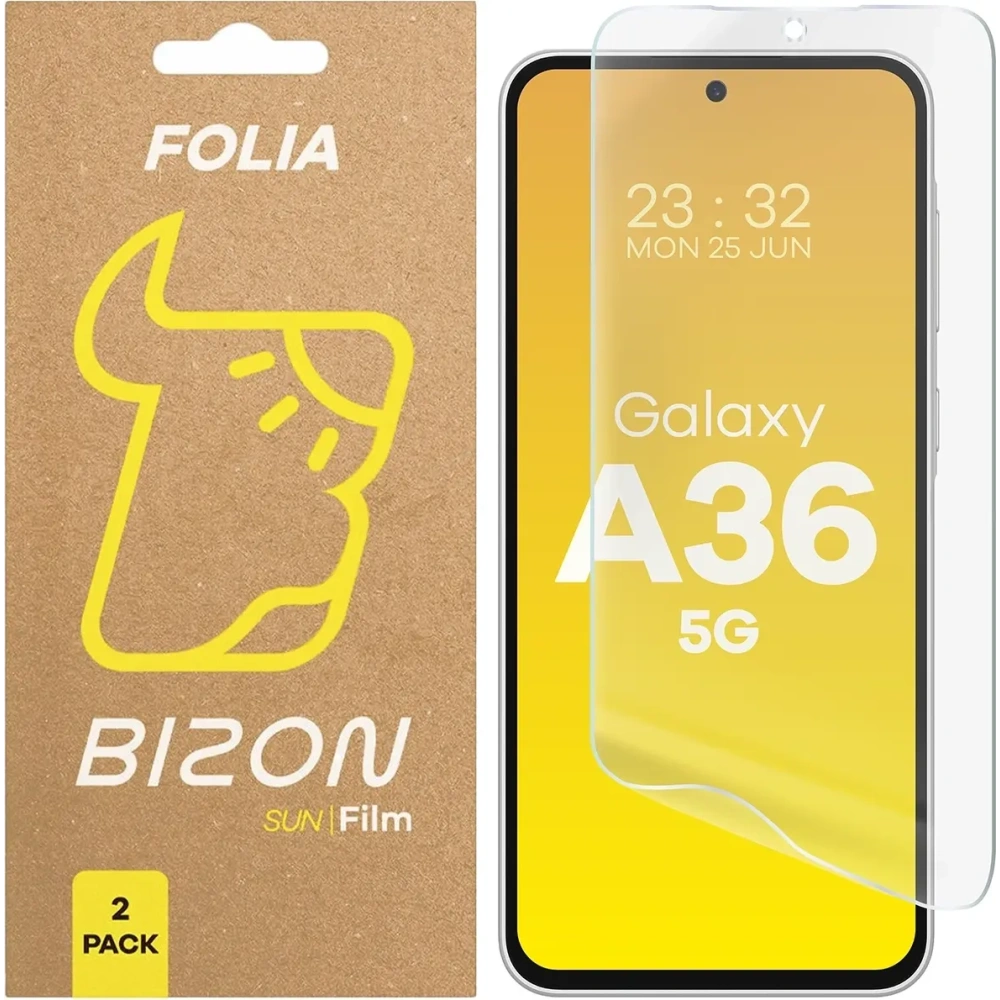 Wholesale Bizon Glass Film Sun Samsung Galaxy A36 5G [2 PACK] - BIZ9129 - {ean13} - Hurt
