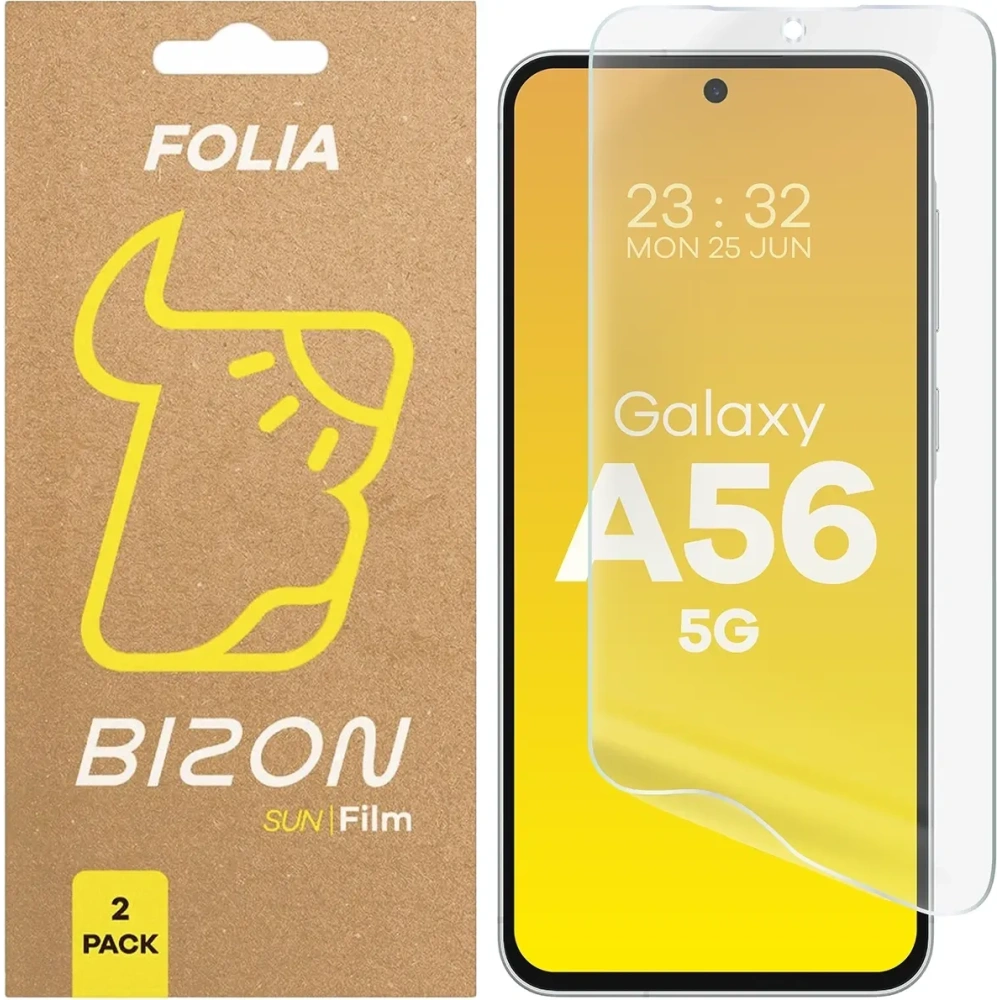 Hurtownia GSM - Bizon Üvegfólia Nap Samsung Galaxy A56 5G [2 CSOMAG] - BIZ9130 - {ean13} - Hurt