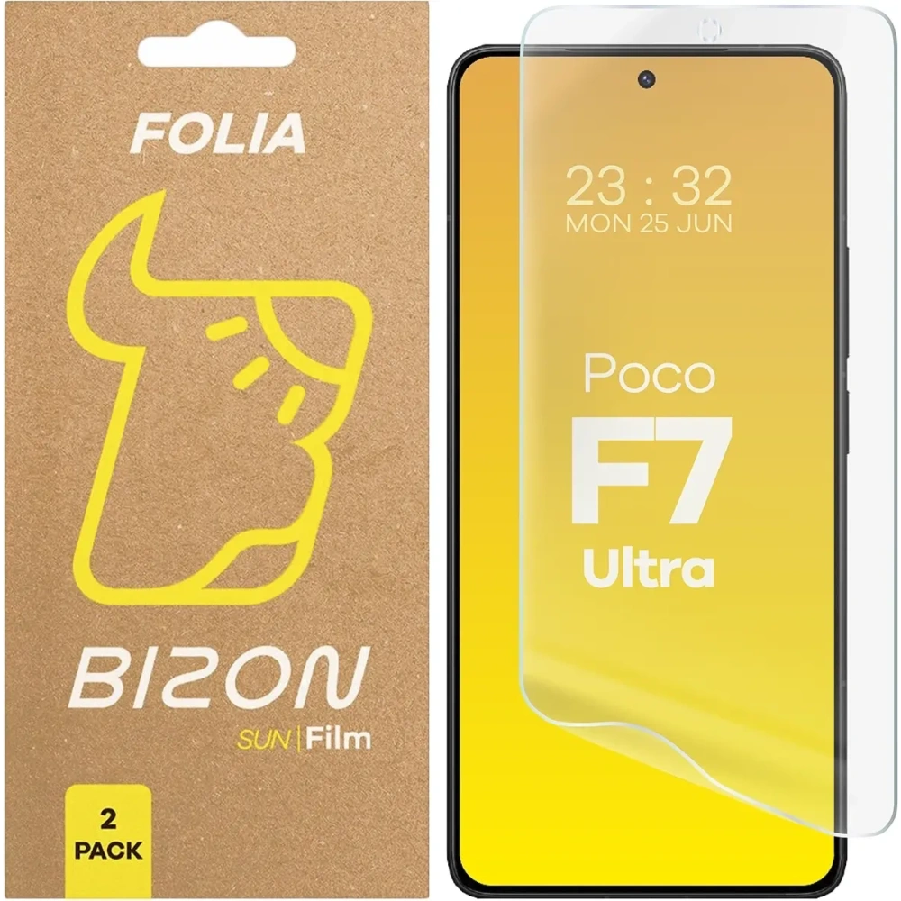 Wholesale Bizon Glass Film Sun Xiaomi Poco F7 Ultra [2 PACK] - BIZ9131 - {ean13} - Hurt