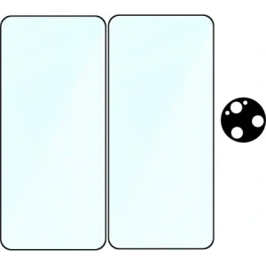 Wholesale Bizon Edge 2 Pack 2x tempered glass + 1x lens protection Xiaomi Poco F7 Ultra - BIZ9132 - {ean13} - Hurt