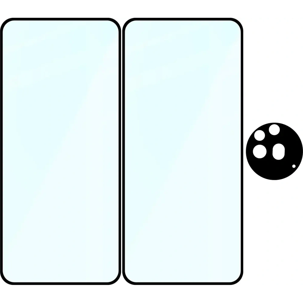Wholesale Bizon Edge 2 Pack 2x tempered glass + 1x lens protection Nothing Phone (3a) Pro - BIZ9135 - {ean13} - Hurt