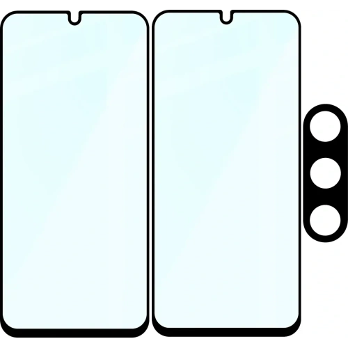 2x szkło na ekran + 1x na aparat Bizon Edge 2 Pack do Samsung Galaxy A26 5G