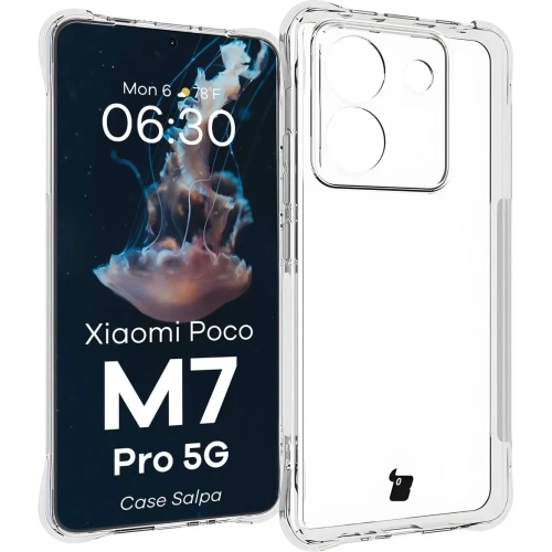 Elastyczne etui Bizon Case Salpa do Xiaomi Poco M7 Pro 5G przezroczyste