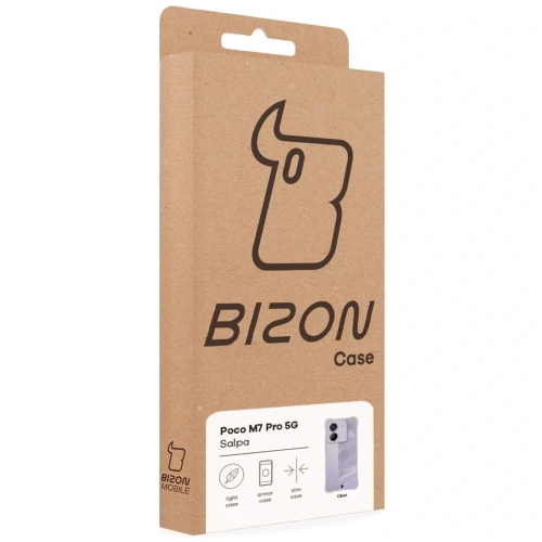 Elastyczne etui Bizon Case Salpa do Xiaomi Poco M7 Pro 5G przezroczyste