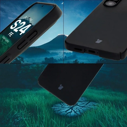 Etui Bizon Case Łupka do Samsung Galaxy S24 FE czarne