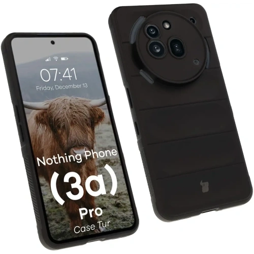 Pancerne etui Bizon Case Tur do Nothing Phone (3a) Pro czarne
