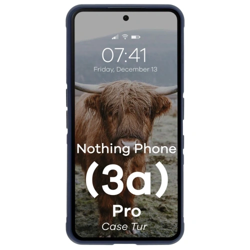 Pancerne etui Bizon Case Tur do Nothing Phone (3a) Pro granatowe