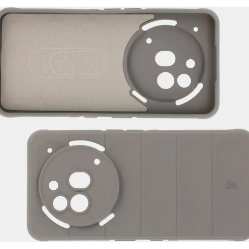 Pancerne etui Bizon Case Tur do Nothing Phone (3a) Pro jasnoszare