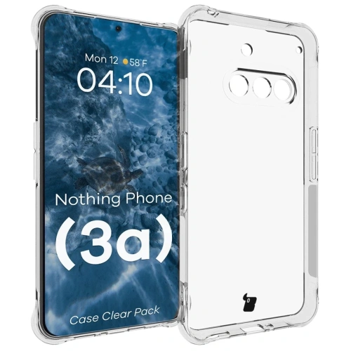 Etui + 2x szkło na ekran Bizon Case Clear Pack do Nothing Phone (3a)