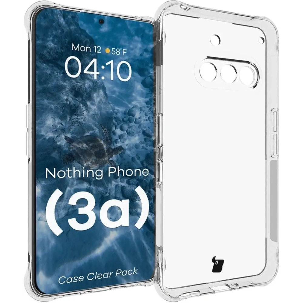 Hurtownia GSM - Bizon Case Clear Pack carcasă + 2x sticlă de protecție Nothing Phone (3a) - BIZ9146 - {ean13} - Hurt
