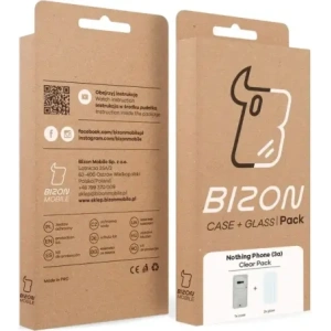 Wholesale Bizon Case Clear Pack case + 2x screen glass Nothing Phone (3a) - BIZ9146 - {ean13} - Hurt