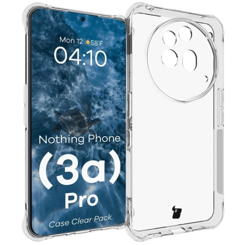 Etui + 2x szkło na ekran Bizon Case Clear Pack do Nothing Phone (3a) Pro