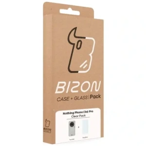 Wholesale Bizon Case Clear Pack case + 2x screen glass Nothing Phone (3a) Pro - BIZ9147 - {ean13} - Hurt